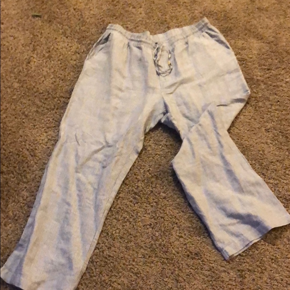 XL Ellen Tracy linen pants